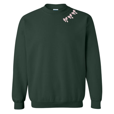 Embroidered 'Bow Collar' Crewneck Sweatshirt - United Monograms