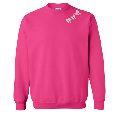Embroidered 'Bow Collar' Crewneck Sweatshirt - United Monograms