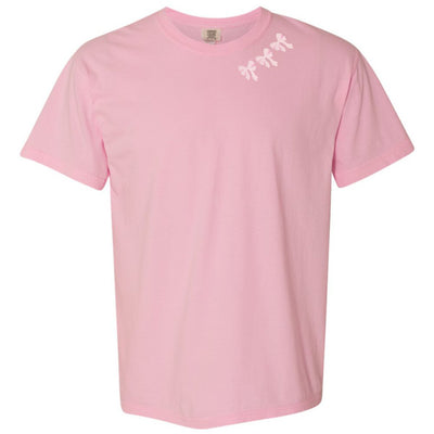 Embroidered 'Bow Collar' T-Shirt - United Monograms
