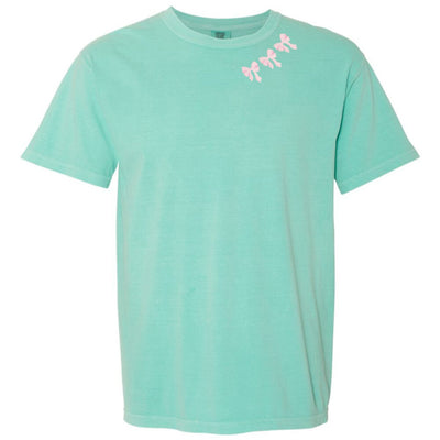 Embroidered 'Bow Collar' T-Shirt - United Monograms