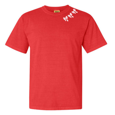 Embroidered 'Bow Collar' T-Shirt - United Monograms