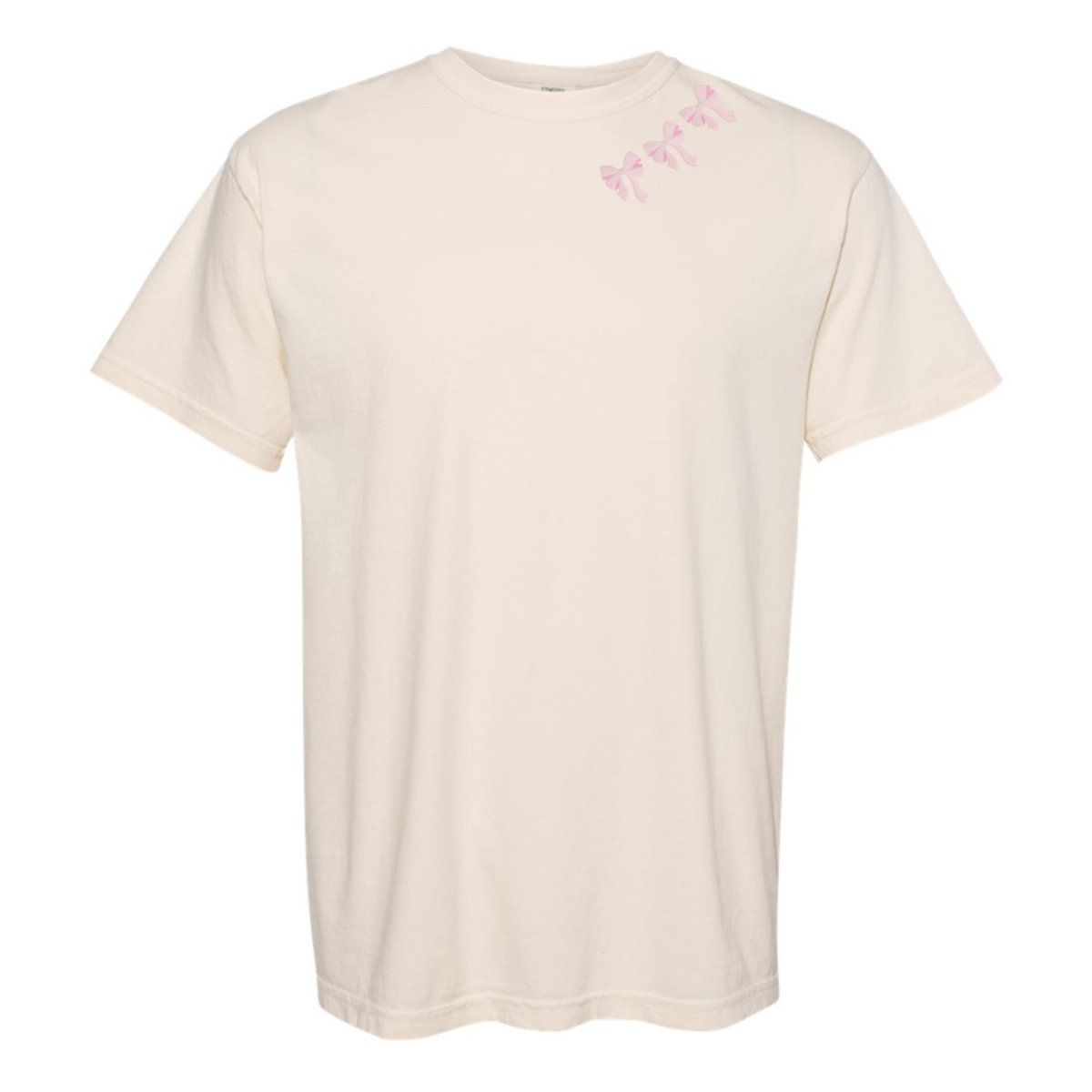 Embroidered 'Bow Collar' T-Shirt - United Monograms