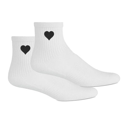 Embroidered Heart Crew Socks - United Monograms