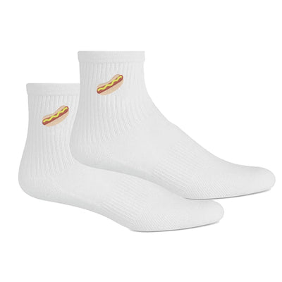 Embroidered Hot Dog Socks - United Monograms