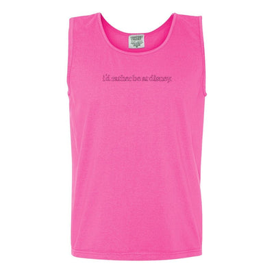 Embroidered 'I'd Rather Be At Disney' Tank Top - United Monograms