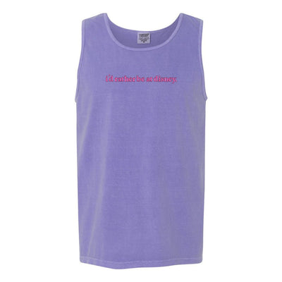 Embroidered 'I'd Rather Be At Disney' Tank Top - United Monograms