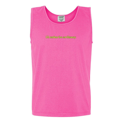 Embroidered 'I'd Rather Be At Disney' Tank Top - United Monograms