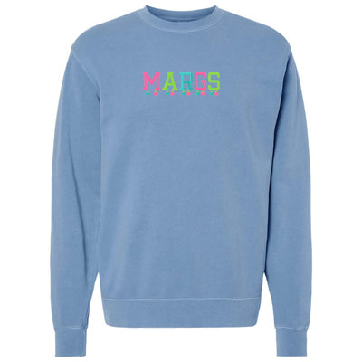 Embroidered Tasseled 'Margs' Cozy Crew - United Monograms
