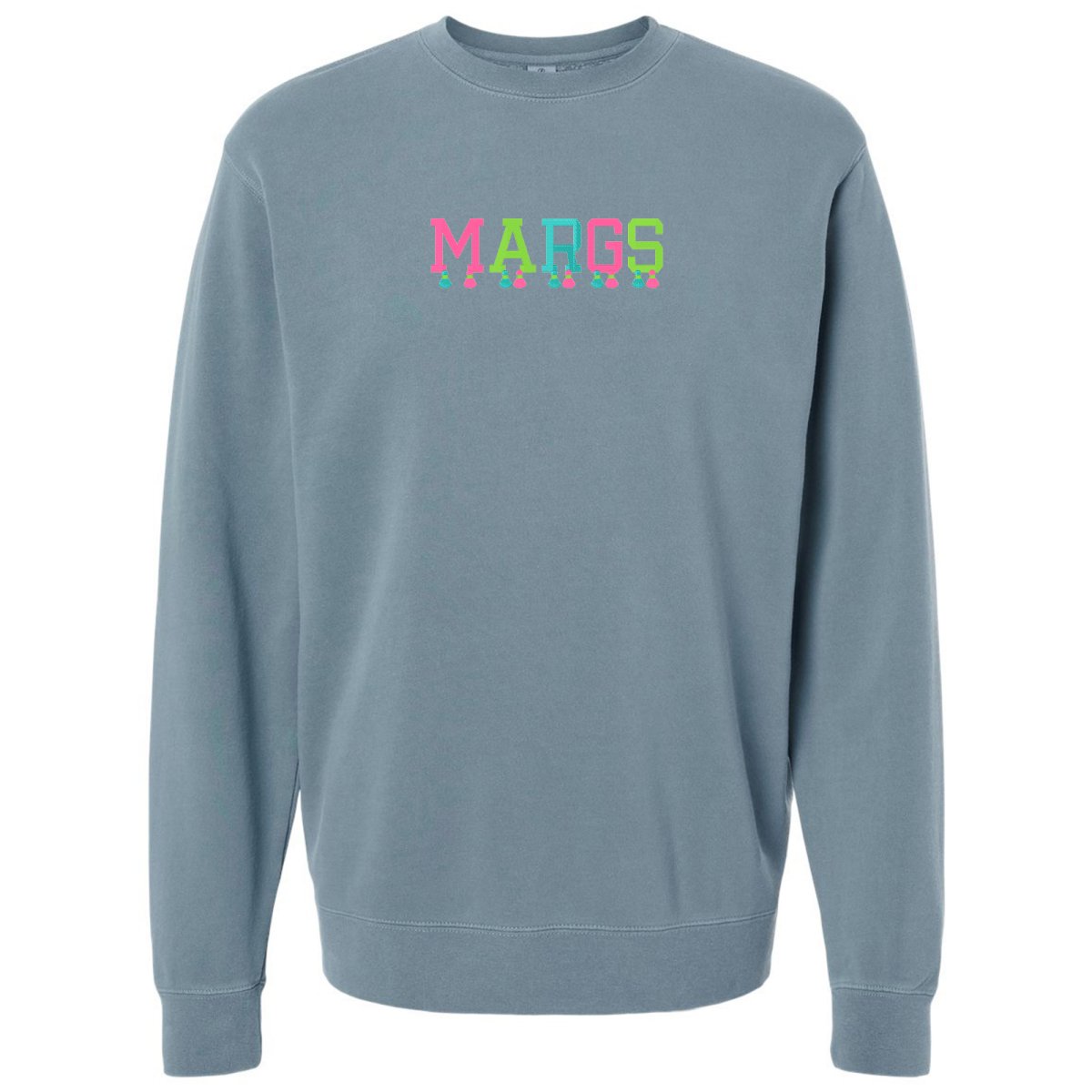 Embroidered Tasseled 'Margs' Cozy Crew - United Monograms