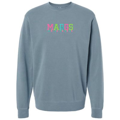 Embroidered Tasseled 'Margs' Cozy Crew - United Monograms
