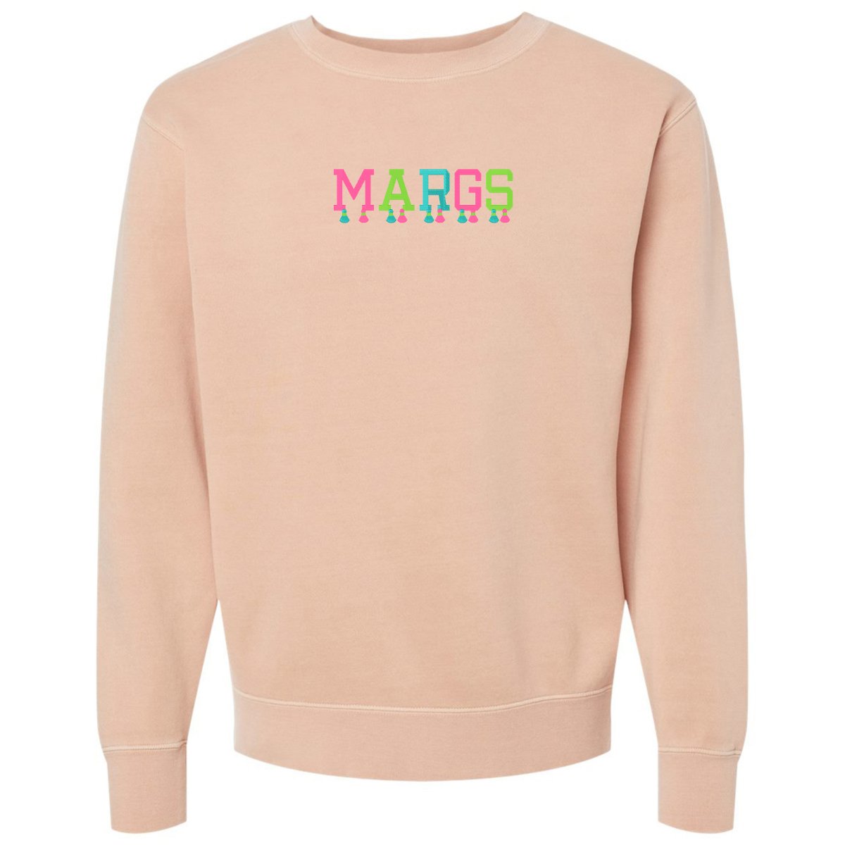 Embroidered Tasseled 'Margs' Cozy Crew - United Monograms