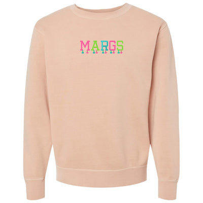 Embroidered Tasseled 'Margs' Cozy Crew - United Monograms