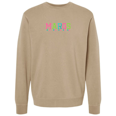 Embroidered Tasseled 'Margs' Cozy Crew - United Monograms