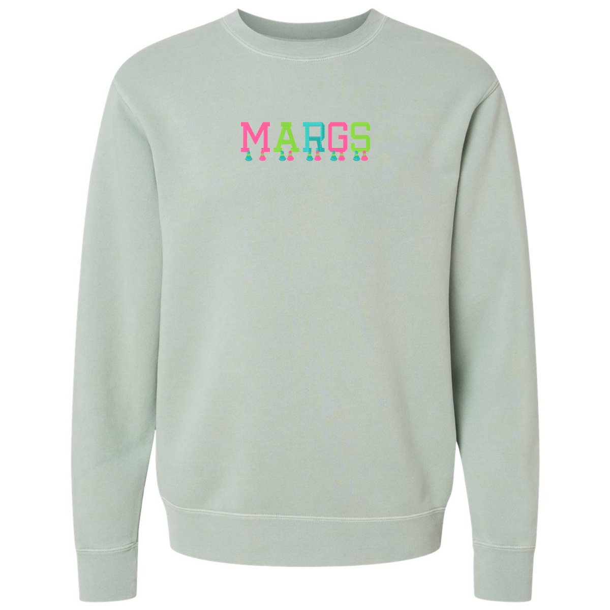 Embroidered Tasseled 'Margs' Cozy Crew - United Monograms