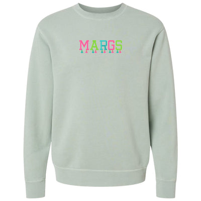 Embroidered Tasseled 'Margs' Cozy Crew - United Monograms