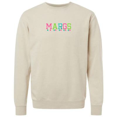Embroidered Tasseled 'Margs' Cozy Crew - United Monograms