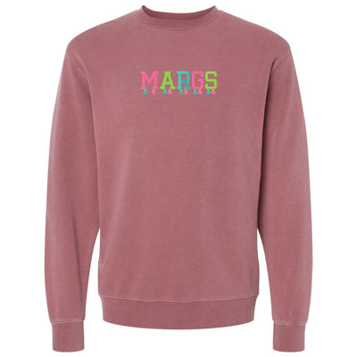 Embroidered Tasseled 'Margs' Cozy Crew - United Monograms