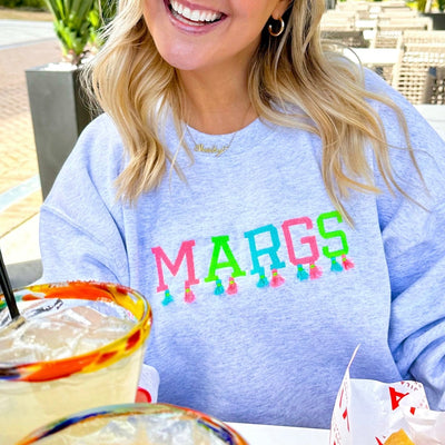Embroidered Tasseled 'Margs' Sweatshirt - United Monograms