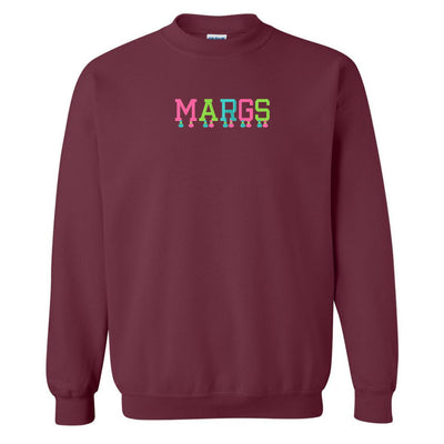 Embroidered Tasseled 'Margs' Sweatshirt - United Monograms