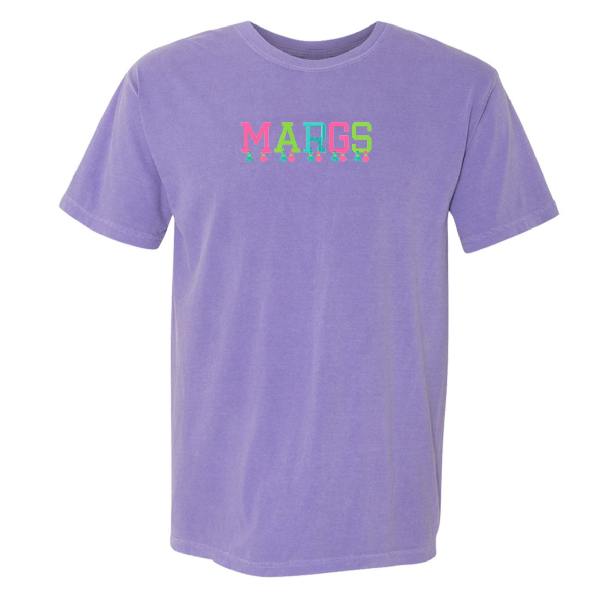 Embroidered Tasseled 'Margs' T-Shirt - United Monograms