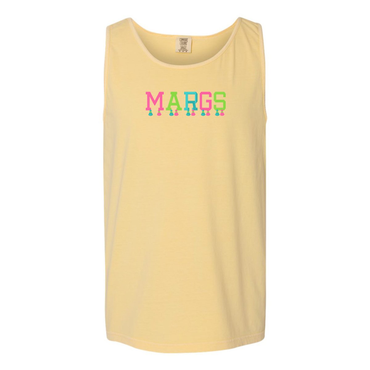 Embroidered Tasseled 'Margs' Tank Top - United Monograms