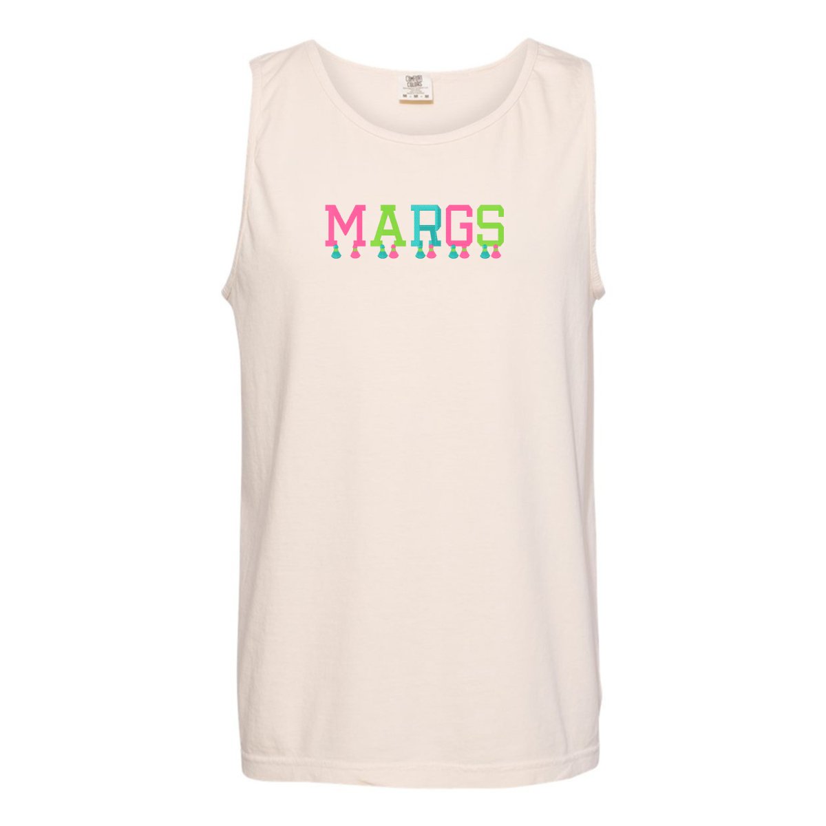 Embroidered Tasseled 'Margs' Tank Top - United Monograms