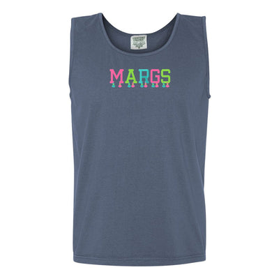 Embroidered Tasseled 'Margs' Tank Top - United Monograms
