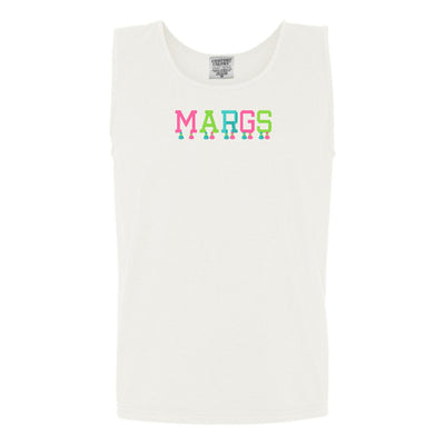 Embroidered Tasseled 'Margs' Tank Top - United Monograms