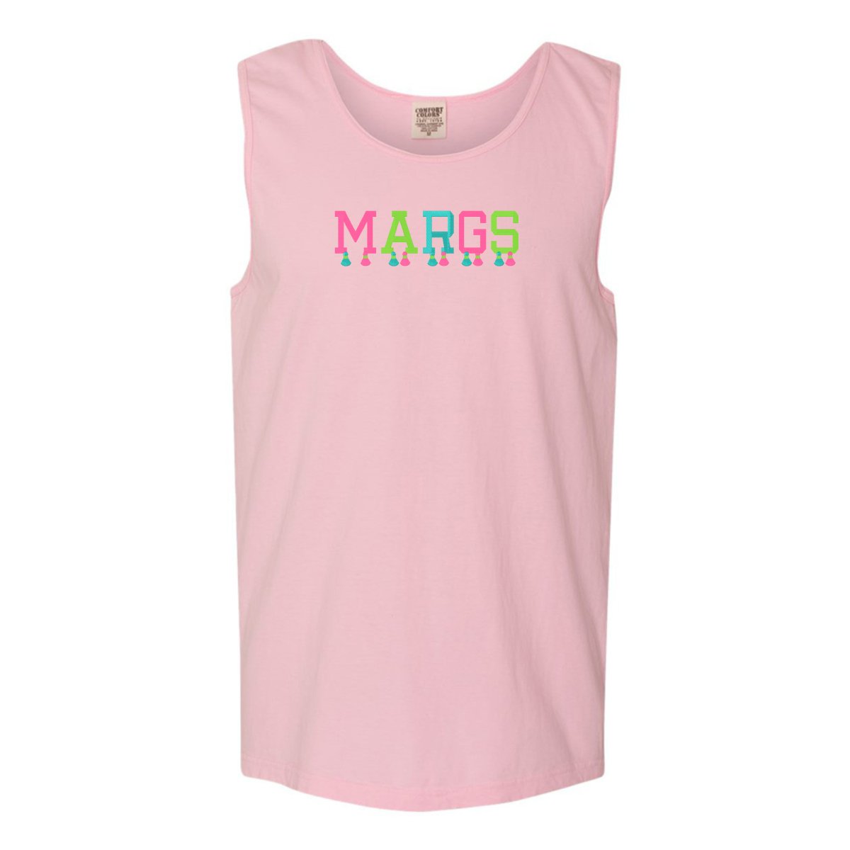 Embroidered Tasseled 'Margs' Tank Top - United Monograms