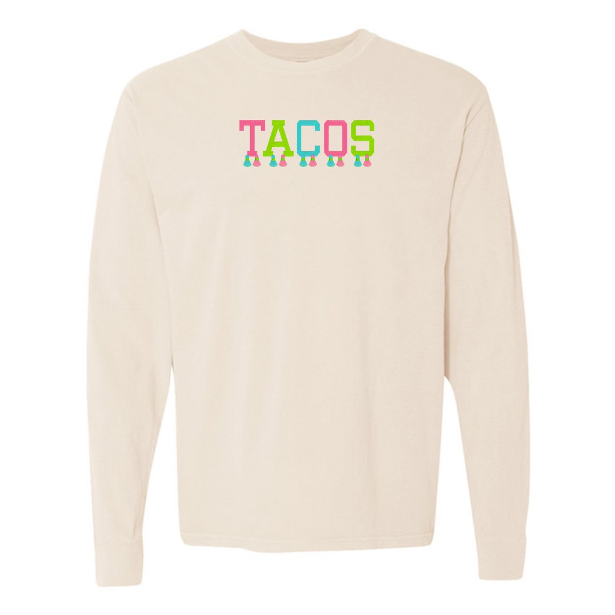 Embroidered Tasseled 'Tacos' Long Sleeve - United Monograms