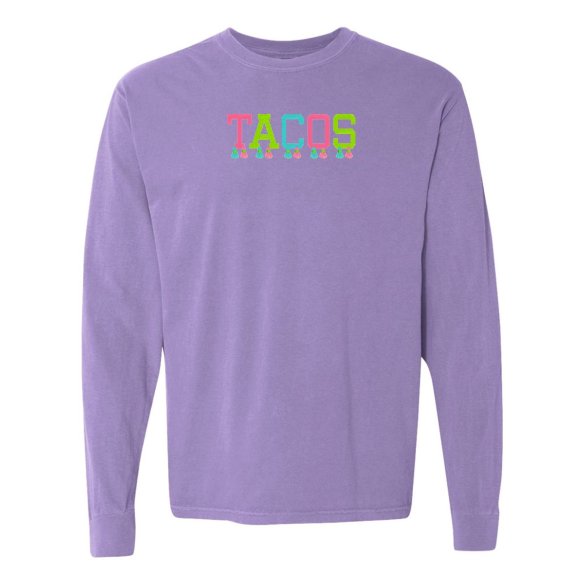 Embroidered Tasseled 'Tacos' Long Sleeve - United Monograms