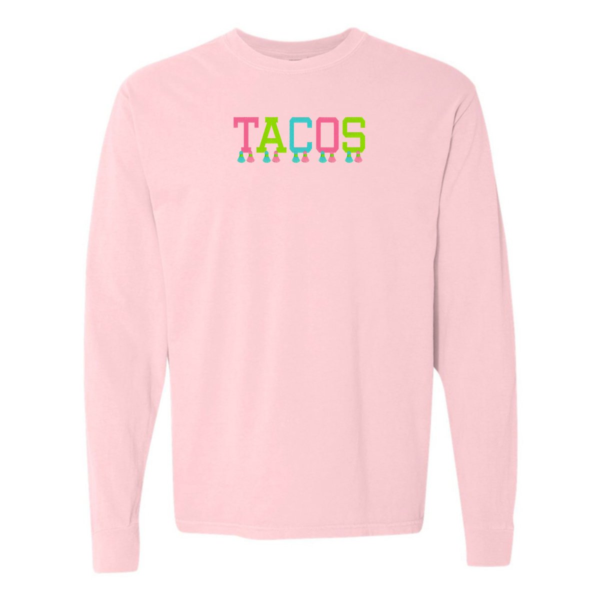 Embroidered Tasseled 'Tacos' Long Sleeve - United Monograms