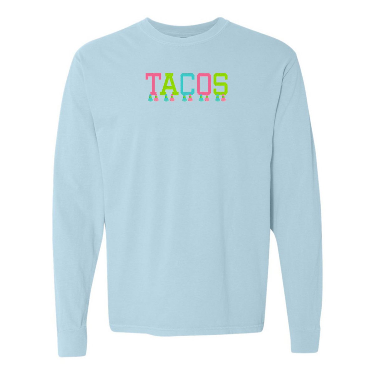 Embroidered Tasseled 'Tacos' Long Sleeve - United Monograms