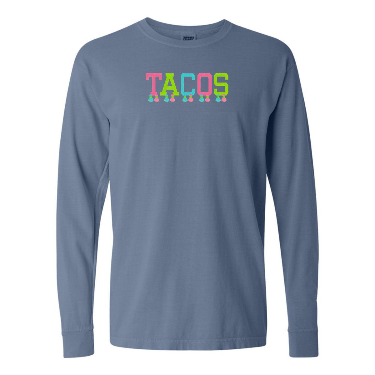 Embroidered Tasseled 'Tacos' Long Sleeve - United Monograms