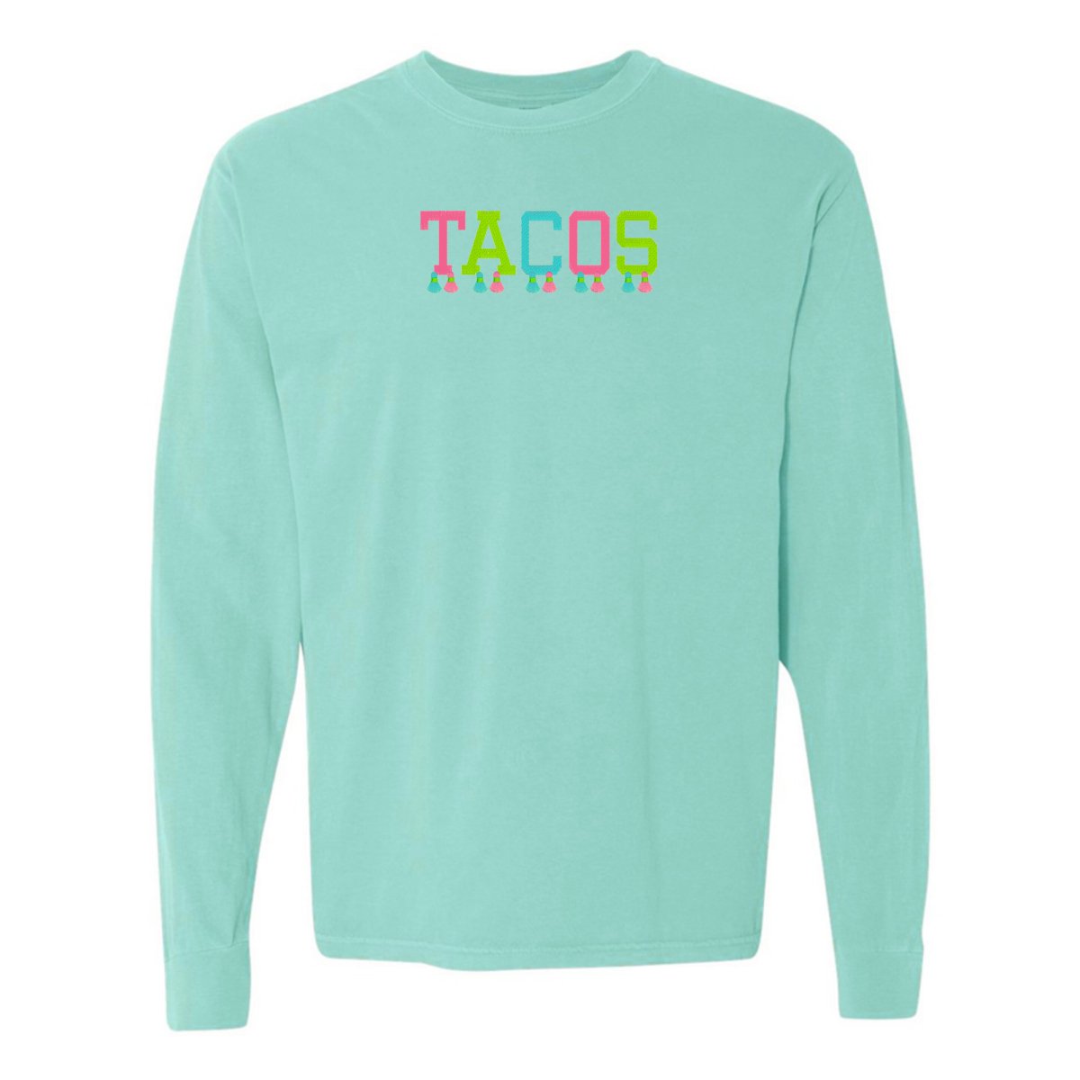 Embroidered Tasseled 'Tacos' Long Sleeve - United Monograms