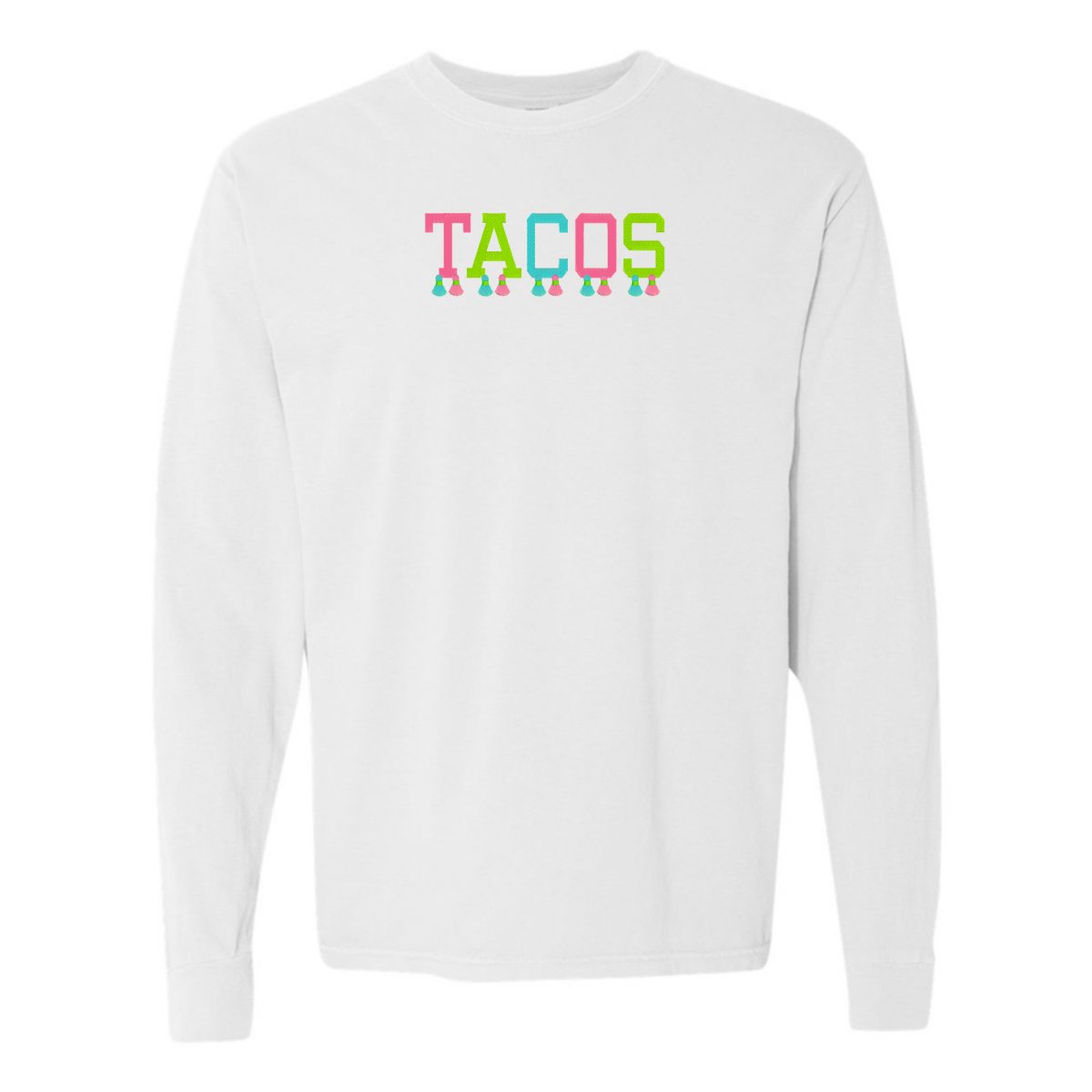 Embroidered Tasseled 'Tacos' Long Sleeve - United Monograms