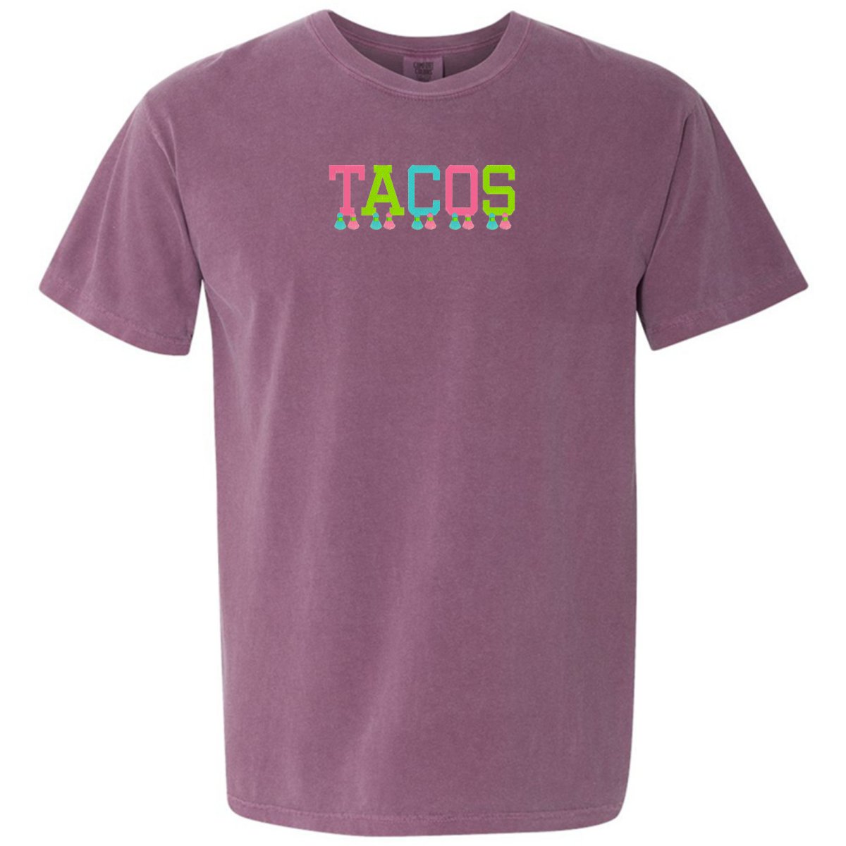 Embroidered Tasseled 'Tacos' T-Shirt - United Monograms