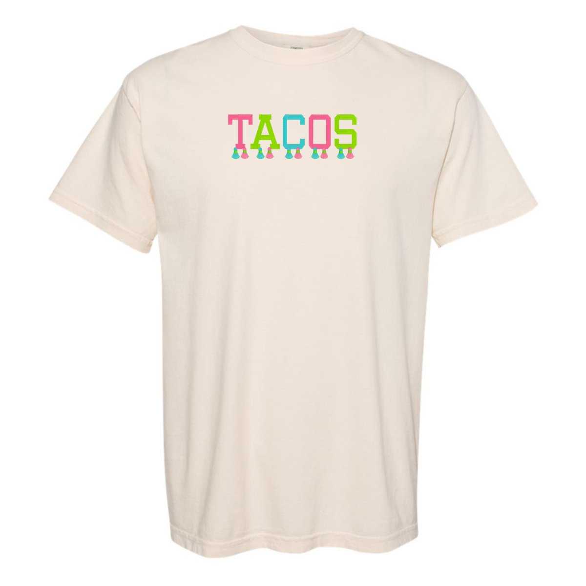 Embroidered Tasseled 'Tacos' T-Shirt - United Monograms