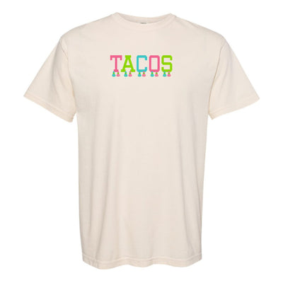 Embroidered Tasseled 'Tacos' T-Shirt - United Monograms