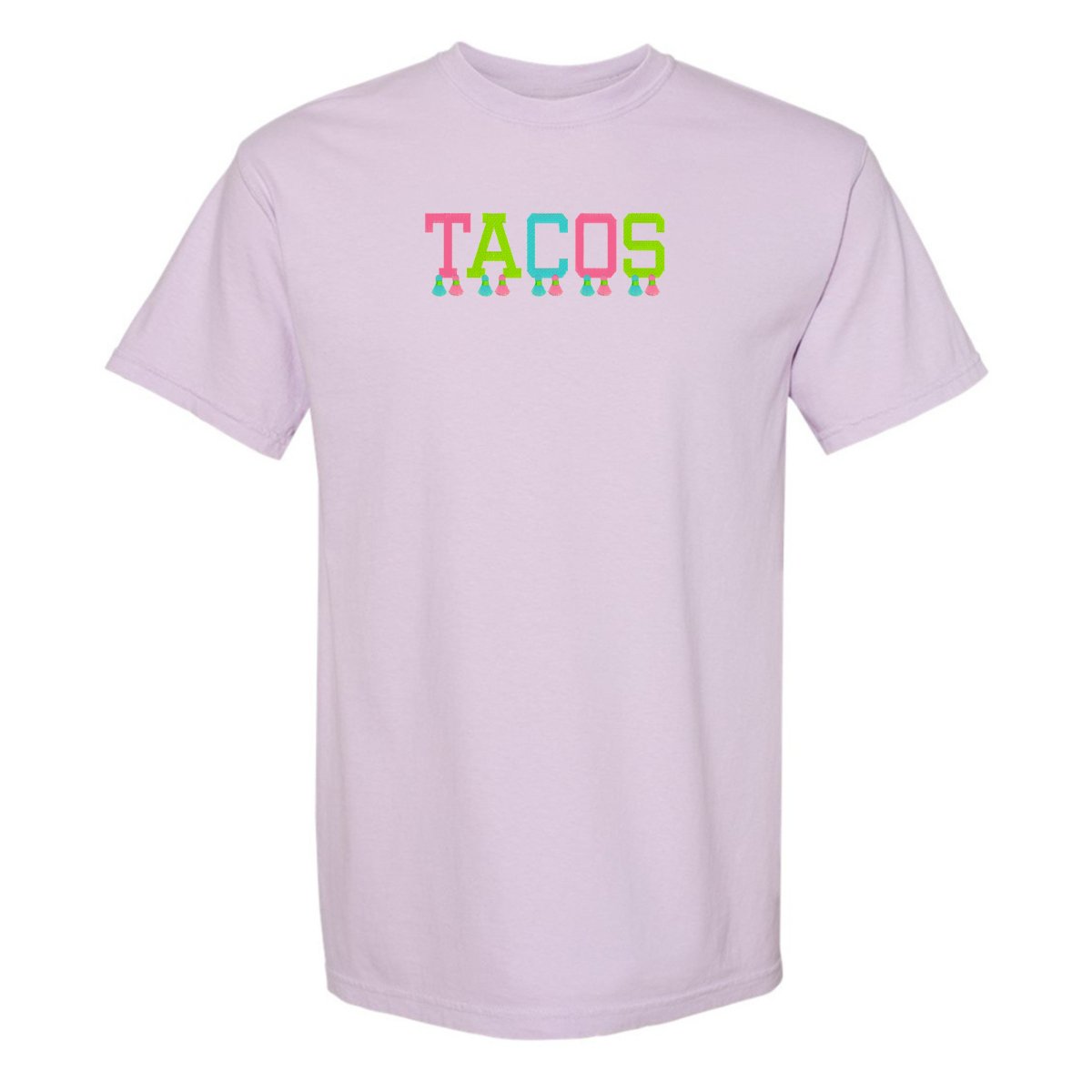 Embroidered Tasseled 'Tacos' T-Shirt - United Monograms