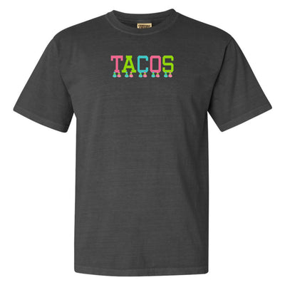 Embroidered Tasseled 'Tacos' T-Shirt - United Monograms
