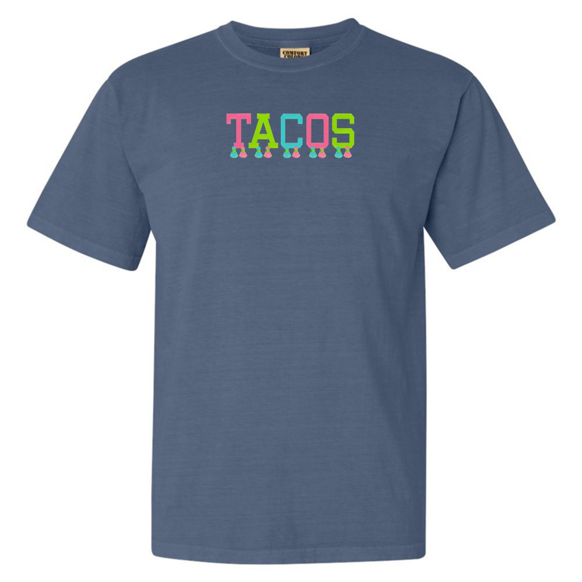 Embroidered Tasseled 'Tacos' T-Shirt - United Monograms
