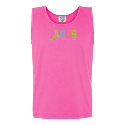 Embroidered Tasseled 'Tacos' Tank Top - United Monograms