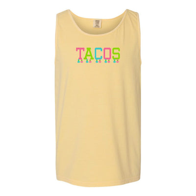 Embroidered Tasseled 'Tacos' Tank Top - United Monograms
