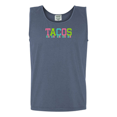 Embroidered Tasseled 'Tacos' Tank Top - United Monograms