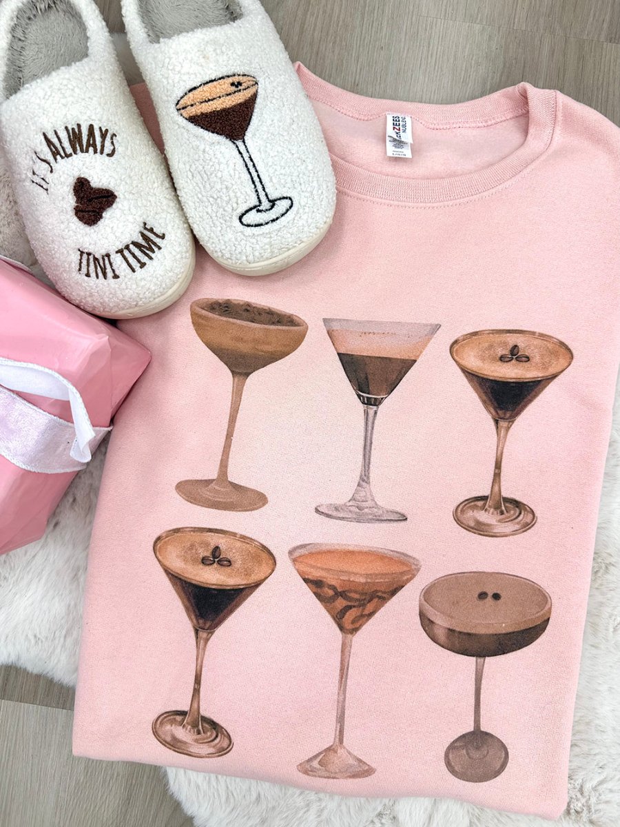 'Espresso Martini' Crewneck Sweatshirt - United Monograms