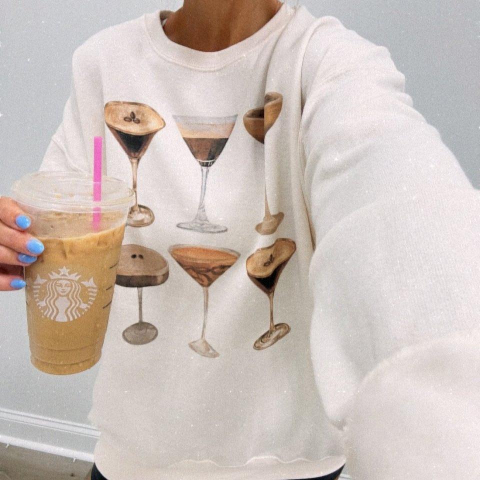 'Espresso Martini' Crewneck Sweatshirt - United Monograms