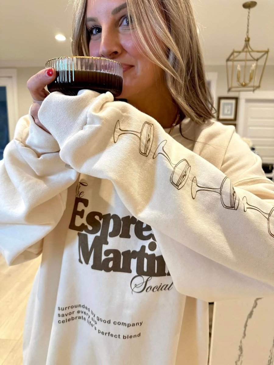 ‘Espresso Martini Social Club' Crewneck Sweatshirt - United Monograms