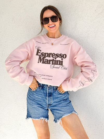 ‘Espresso Martini Social Club' Crewneck Sweatshirt - United Monograms