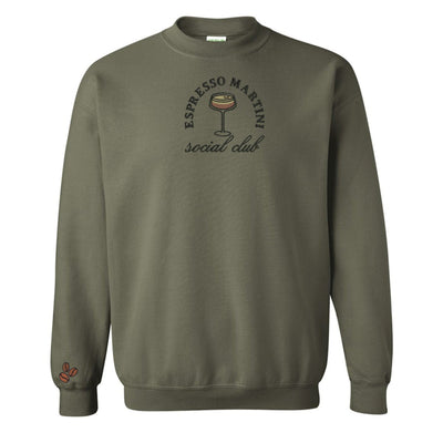 'Espresso Martini Social Club' Crewneck Sweatshirt - United Monograms